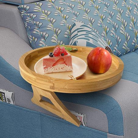 Accoudoir de canapé - Plateau en bois bambou