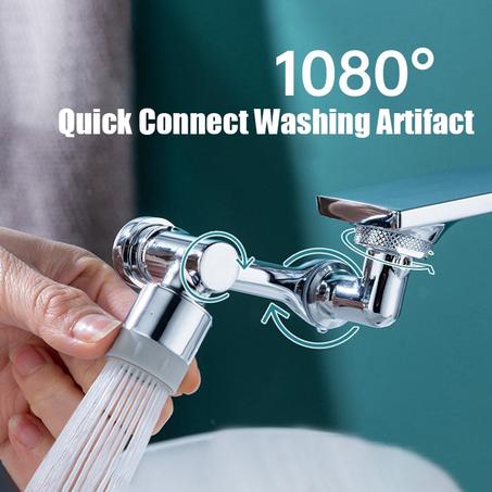 Aérateur de robinet + Filtre d’eau + Rallonge pivotant à 1080 °