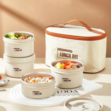حامل أغدية Lunch box معزول حراريا غير قابل للصدأ
