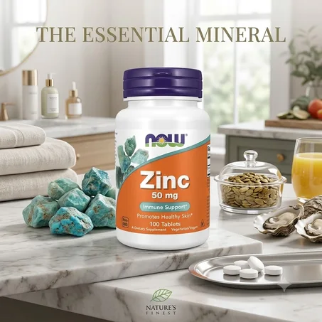 زنك 50 ملغ - 100 كبسولة | NOW Foods