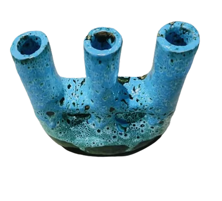 مزهرية فنية فخارية يدوية الصنع بحجم 30 سم / 22 سم ووزن 2 كيلوغرام