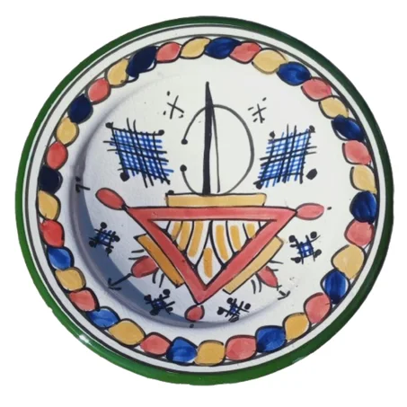 تبسيل فخاري ديكور و إستعمالات مطبخية 21cm (تزارزيت)