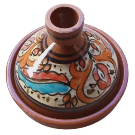 طاجين فخاري حجم 20 سم / 26 سم  ووزن 2700 جرام، صناعة يدوية