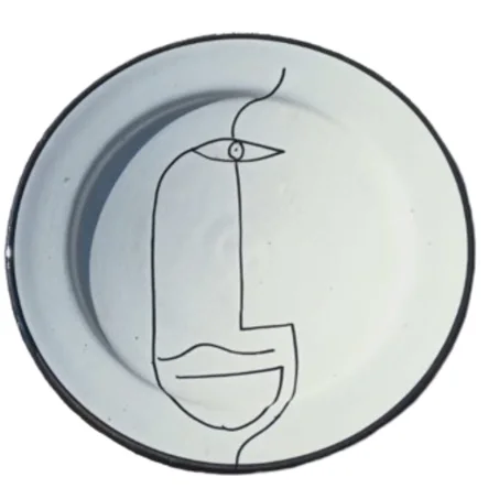 تبسيل فخاري ديكور و إستعمالات مطبخية 21cm  Face