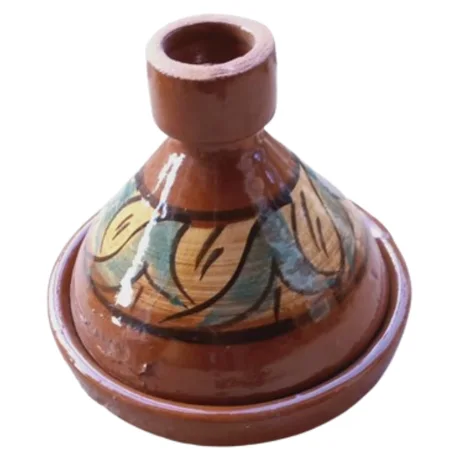 طاجين فخاري حجم 18 سم / 18 سم ووزن 1500 جرام، صناعة يدوية