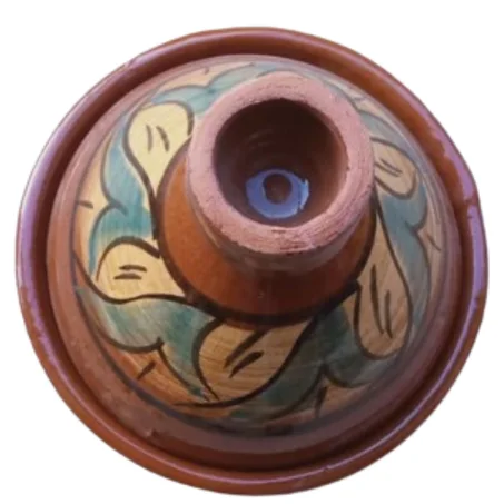 طاجين فخاري حجم 20 سم / 26 سم  ووزن 2700 جرام، صناعة يدوية