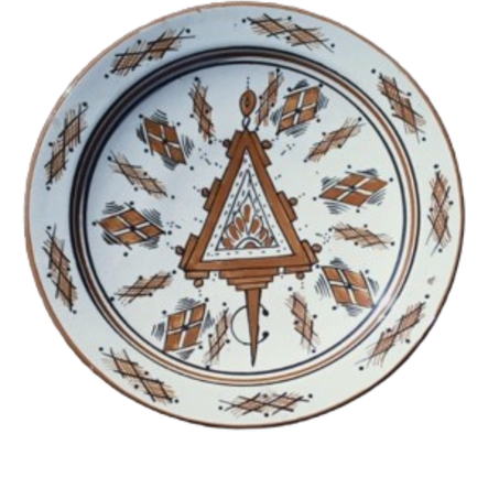 تبسيل فخاري ديكور و إستعمالات مطبخية 21cm (Tazarzeyt)