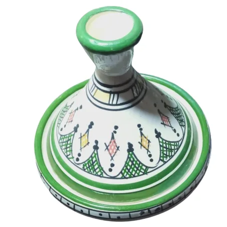 طاجين فخاري حجم 18 سم / 18 سم ووزن 950 جرام، صناعة يدوية (كامبا)