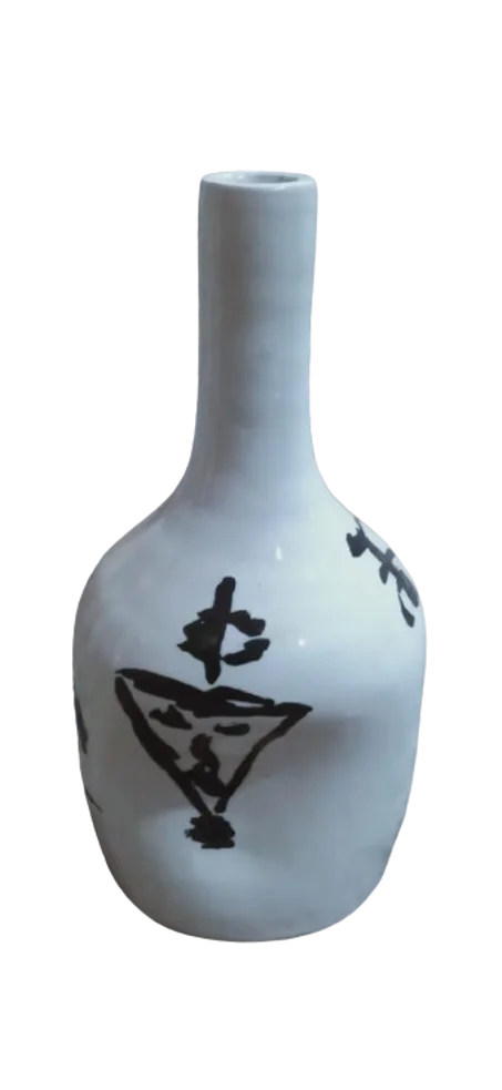 مزهرية فنية فخارية يدوية الصنع بحجم 30 سم / 18 سم ووزن 2 كيلوغرام