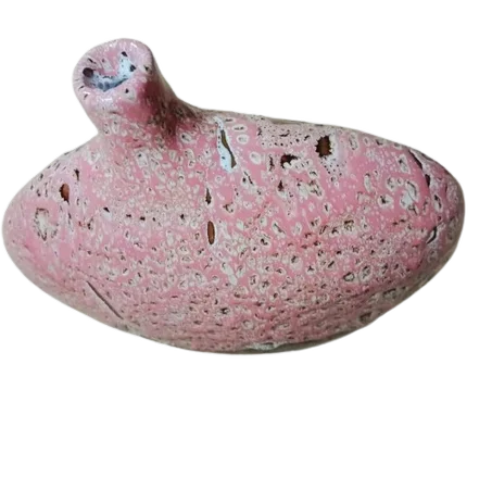 مزهرية فنية فخارية يدوية الصنع بحجم 30 سم 30-  سم ووزن 3 كيلوغرام