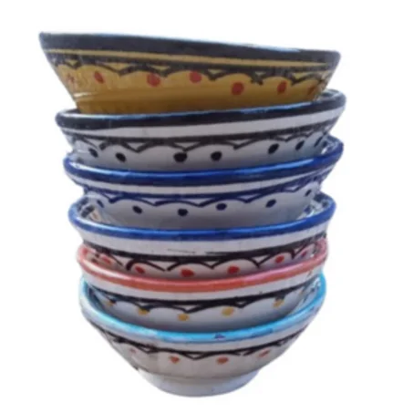 6 صلادية فخارية بقياس 9 سم / 4.5 سم  600g