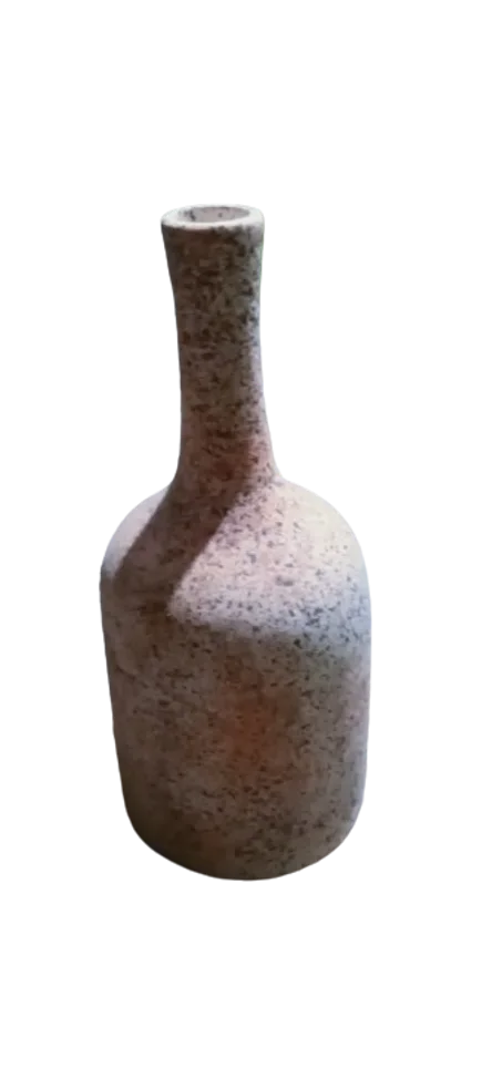 مزهرية فنية فخارية يدوية الصنع بحجم 30 سم / 18 سم ووزن 2 كيلوغرام