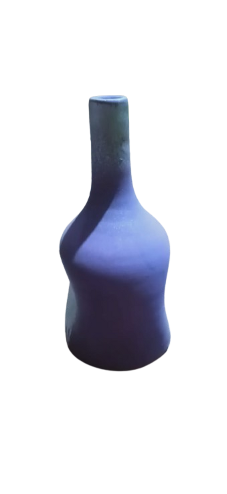 مزهرية فنية فخارية يدوية الصنع بحجم 30 سم / 18 سم ووزن 2 كيلوغرام