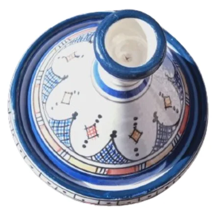 طاجين فخاري حجم 18 سم / 18 سم ووزن 950 جرام، صناعة يدوية  (كامبا)