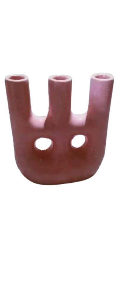 مزهرية فنية فخارية يدوية الصنع بحجم 30 سم / 18 سم ووزن 2 كيلوغرام