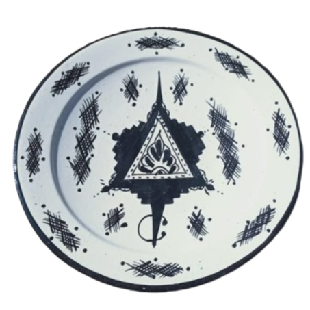 تبسيل فخاري ديكور و إستعمالات مطبخية 21cm (Tazarzeyt)