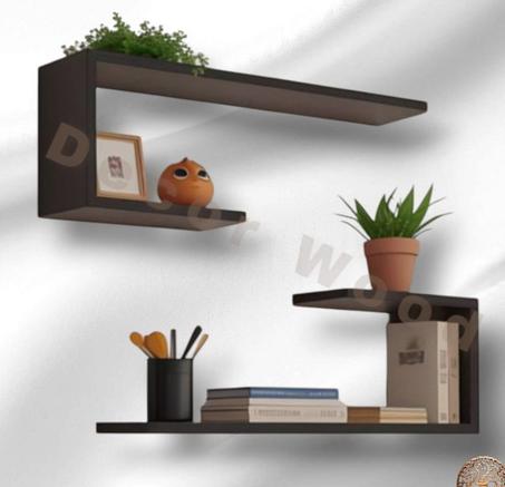رف خشبي معلق