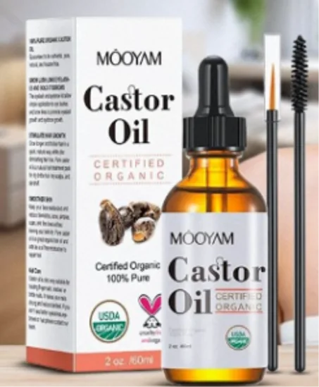 Castor oil for eyelashes & eyebrows