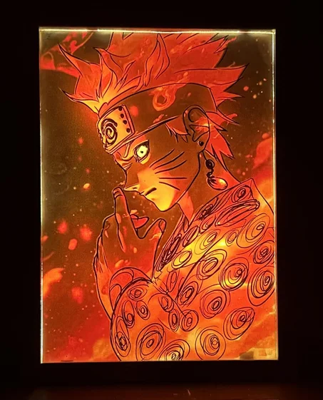 tableau lumineux naruto