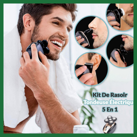 Kit De Rasoir Tondeuse Électrique Sans Fil Pour Hommes Rechargeable Par Usb