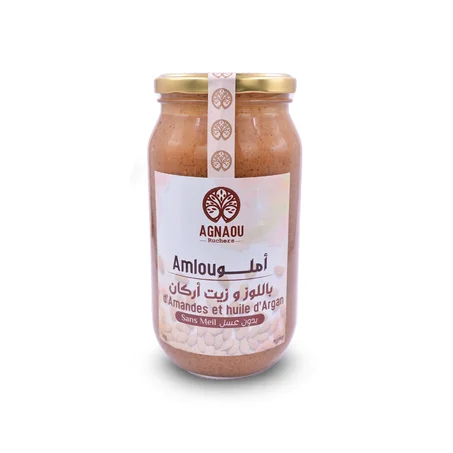 Amlou d'Amande et huile d'Argan sans Miel ( أملو اللوز بزيت الأركان بدون عسل )