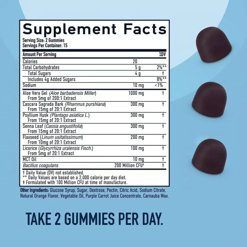 Colon Cleanse Gummies Sweet Orange