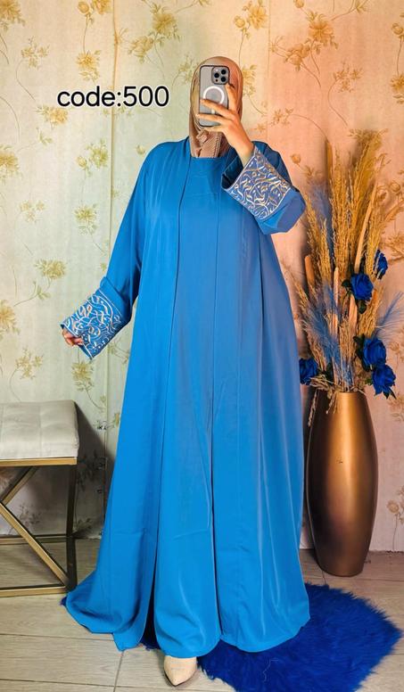 انصومبل بكسوة طويلة 2 قطعة. كريب برادة