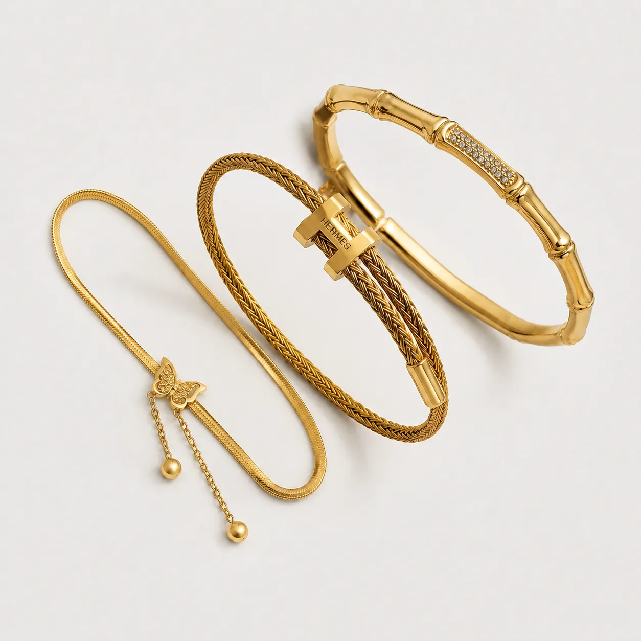 Set de Bracelets Élégance Dorée