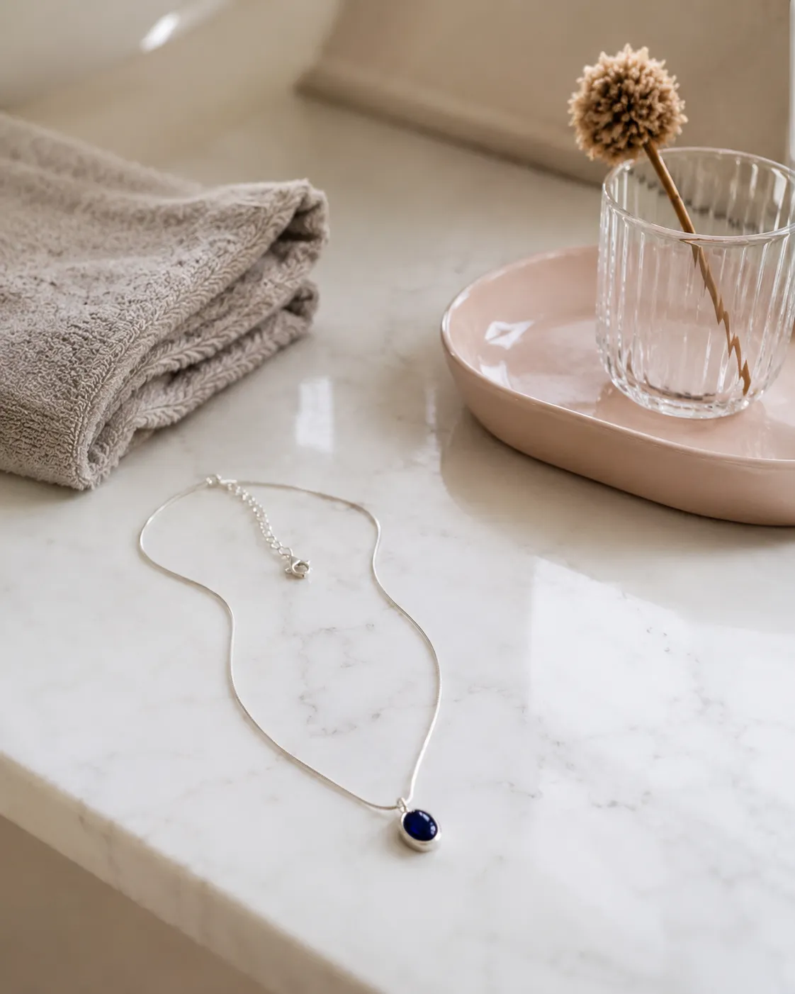 Collier Élégance Bleue