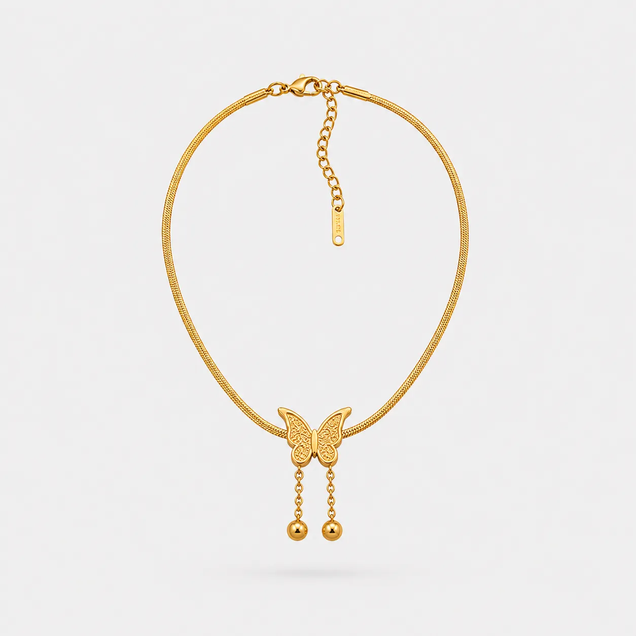 Collier Papillon Doré