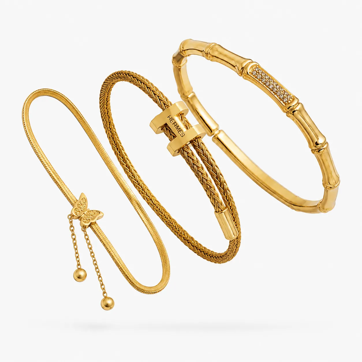 Set de Bracelets Élégance Dorée