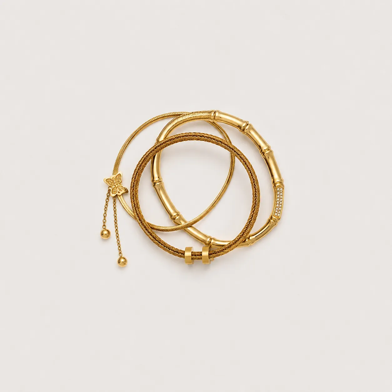 Set de Bracelets Élégance Dorée