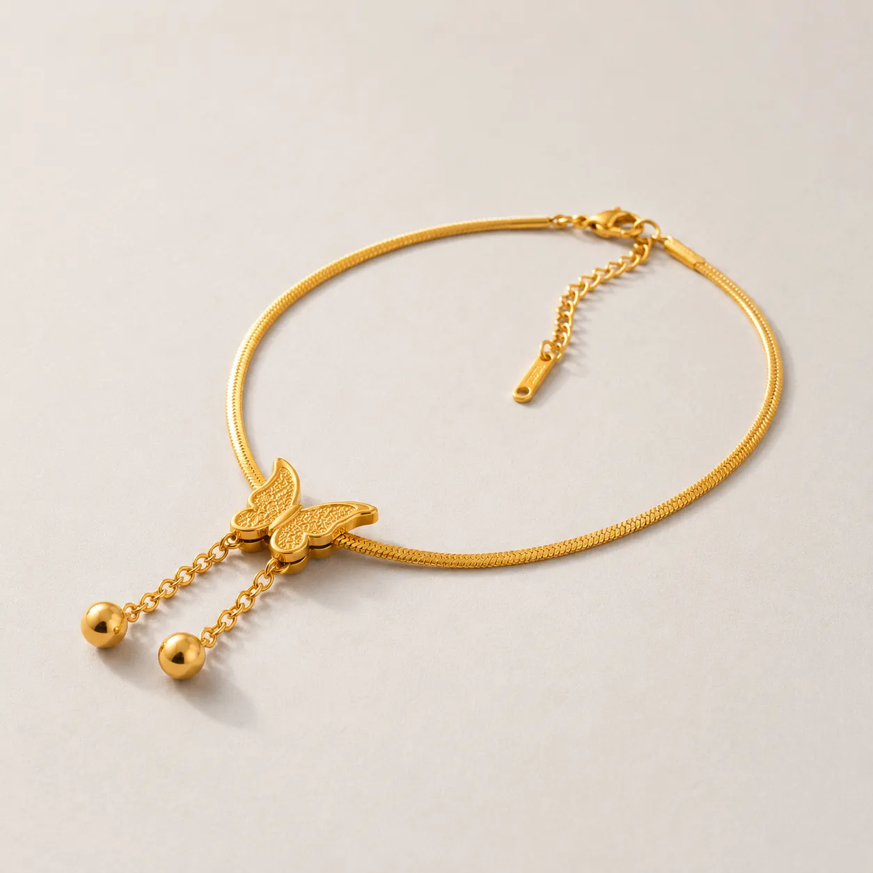 Collier Papillon Doré