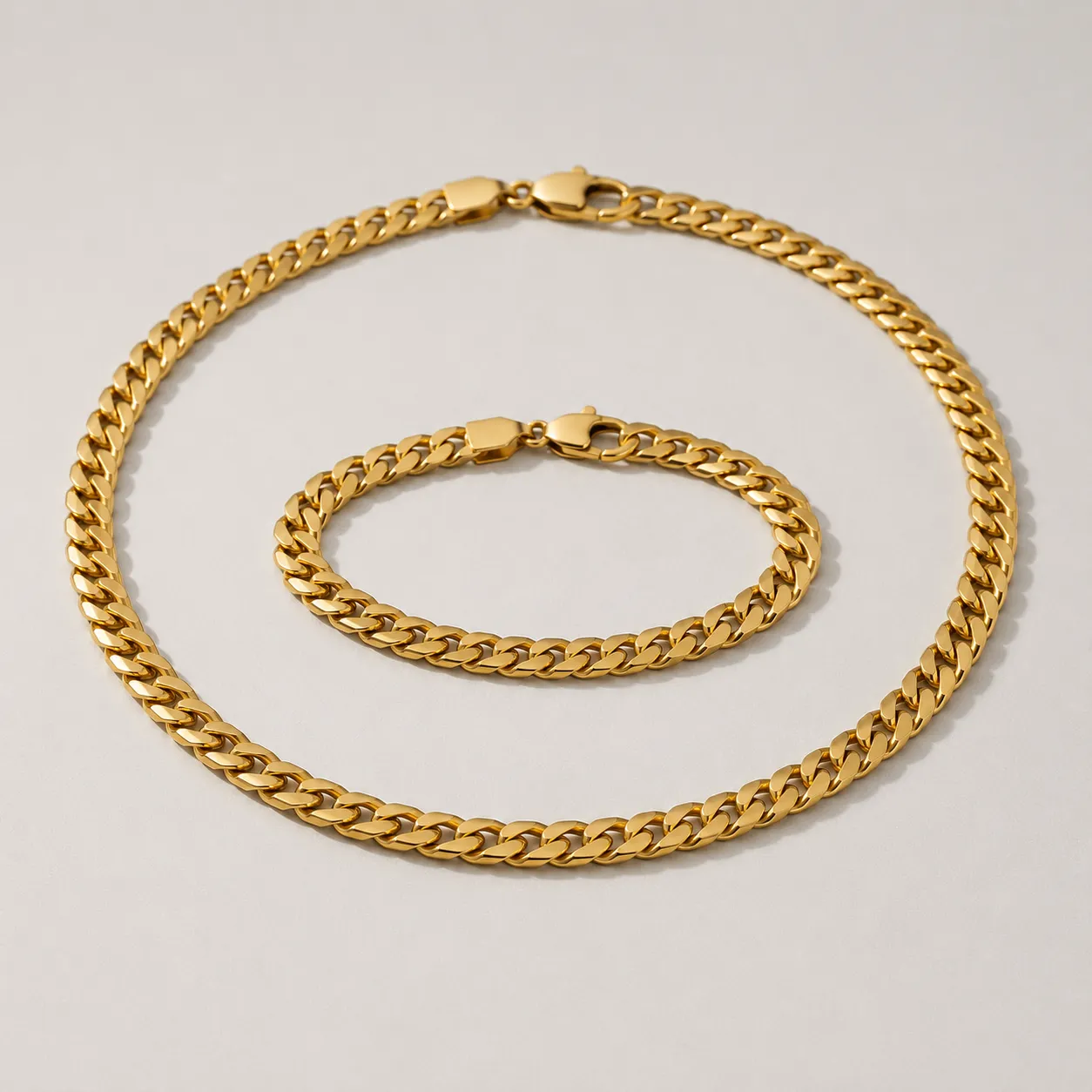 Parure Chaîne Dorée