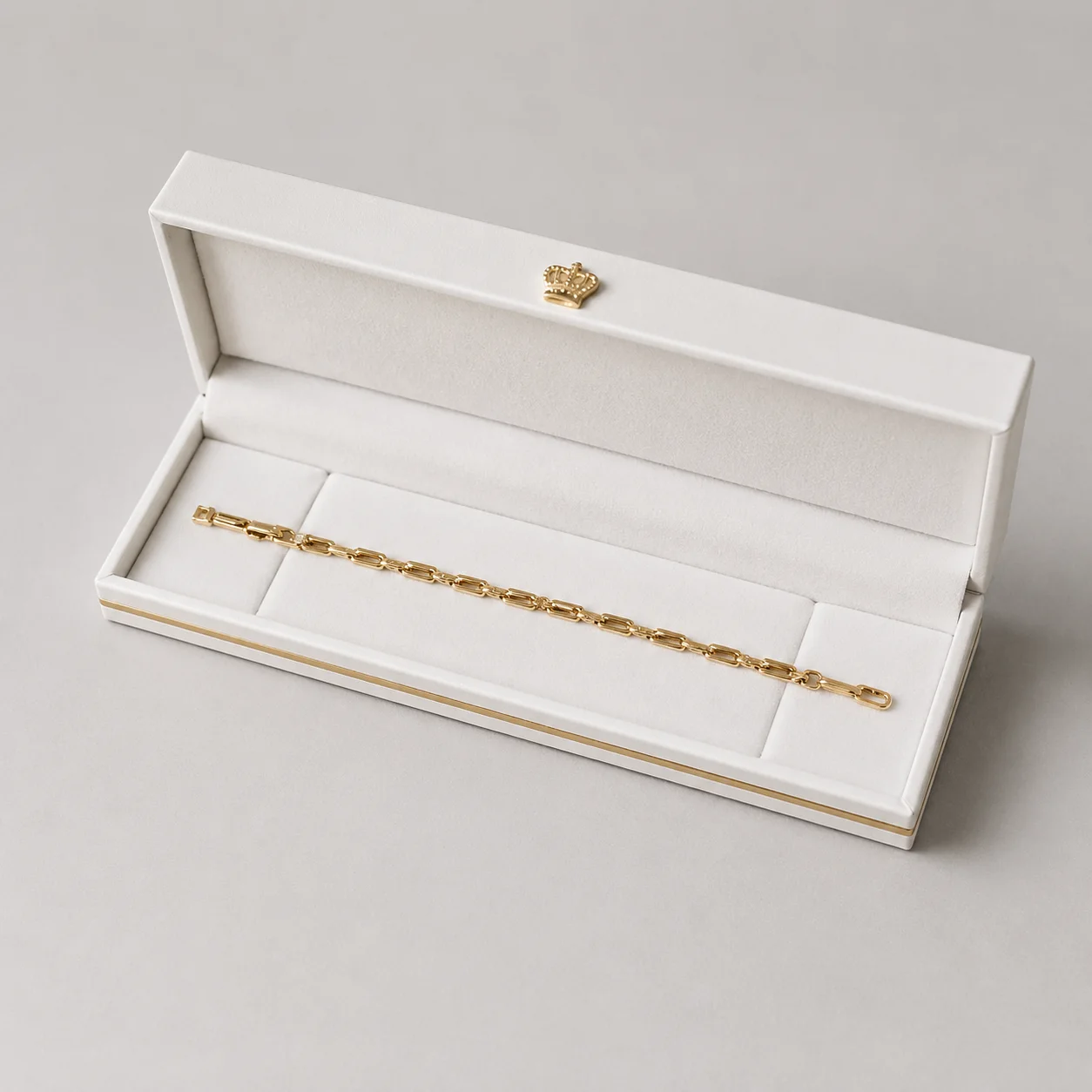 Bracelet doré en acier inoxydable – modèle maillons élégants