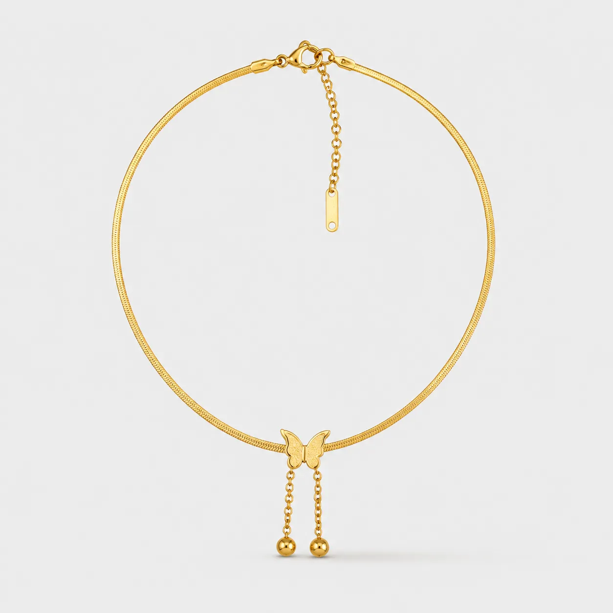 Collier Papillon Doré
