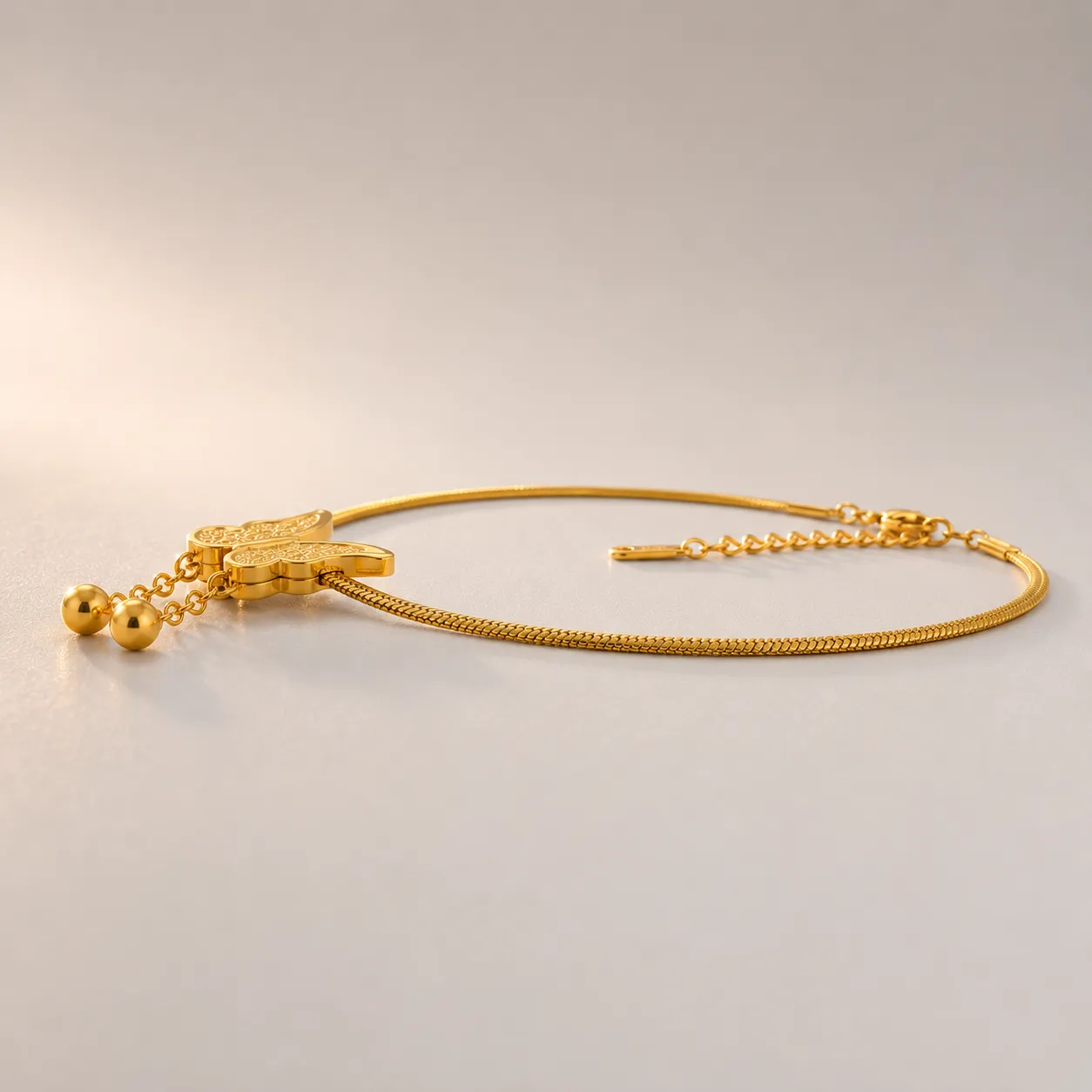 Collier Papillon Doré