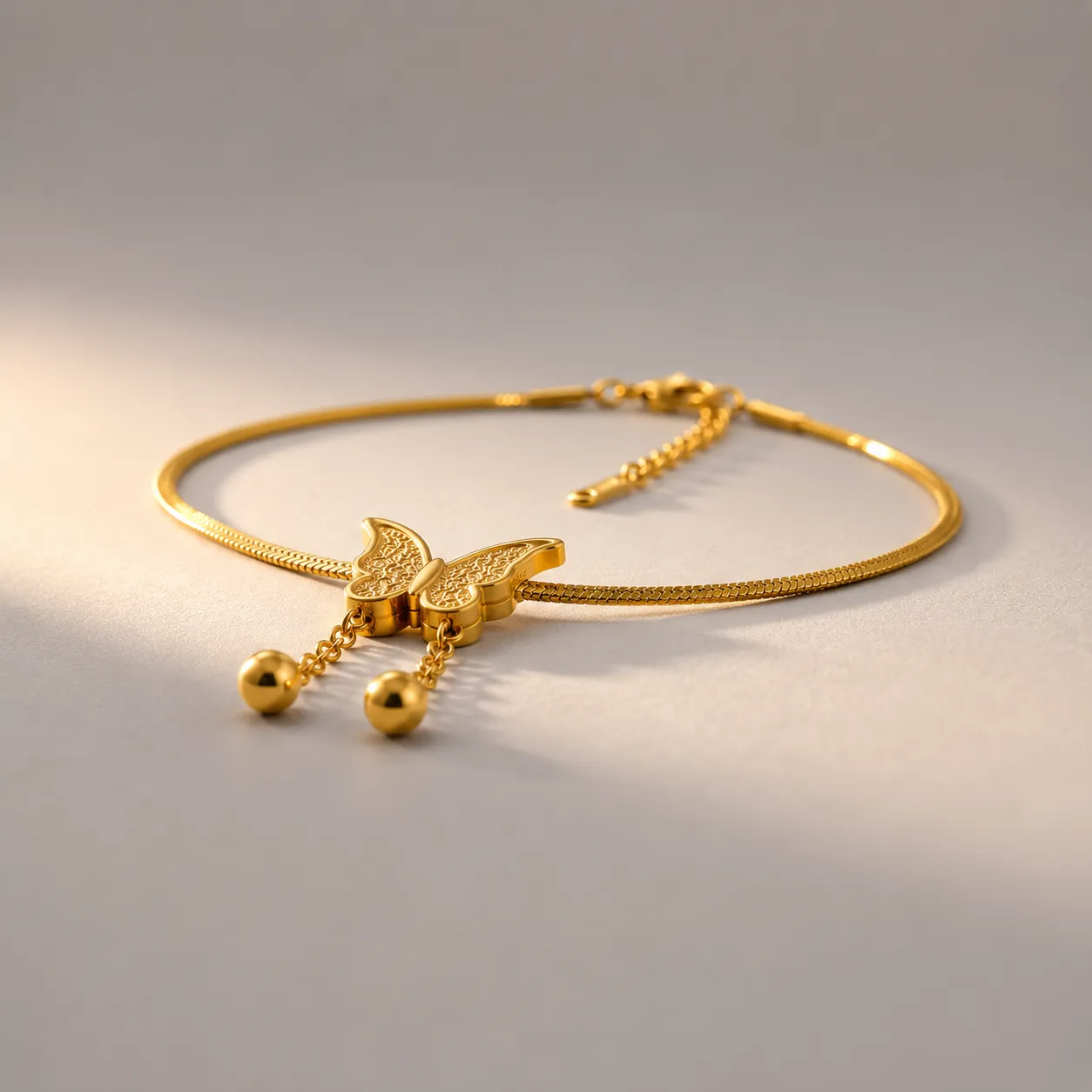 Collier Papillon Doré