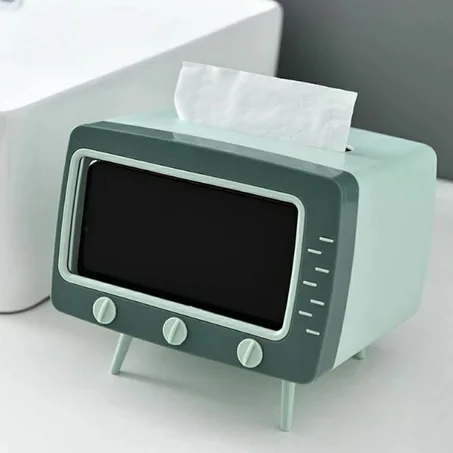 علبه مناديل🧻 و حامل التليفون في نفس الوقت على شكل t.v📺📺