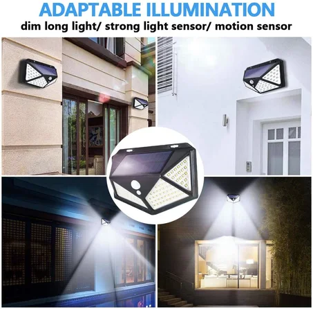 مصباح الطاقة الشمسية +الشحن مجاني والد عند الاستلام