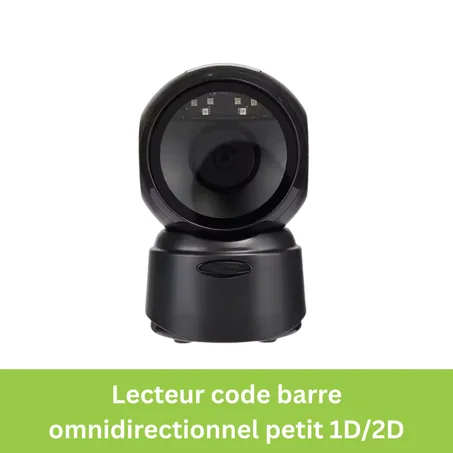 Lecteur code barre omnidirectionnel petit 1D/2D