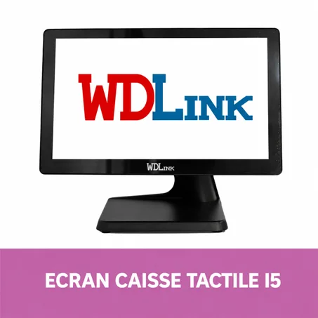 Écran Caisse Tactile I5 128 SSD 15,6" / Les couleurs disponible : blanc et noir