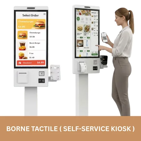 borne tactile ( self-service kiosk ) 21.5' Full HD (1080Å~1920) capacitive touchscreen