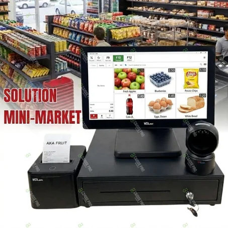 Caisse Enregistreuse Mini-Market Windows | Lecteur code barre 1D/2D + Tiroir Caisse — au Maroc