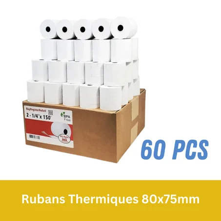 60 Rubans Thermiques 80x75mm