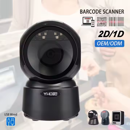 Lecteur code barre omnidirectionnel petit 1D/2D