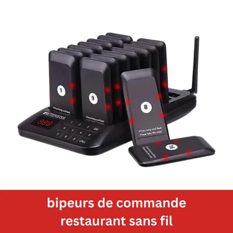 KIT D'APPEL COMMANDE RESTAURANT SANS FIL