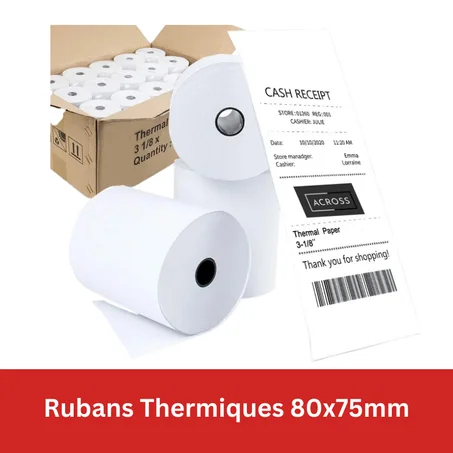 15 Rubans Thermiques 80x75mm