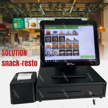 Pack Caisse Enregistreuse Android Pro - Solution Complète pour Cafés, Restaurants et Fast-Foods