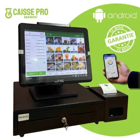 Pack Caisse Enregistreuse Android Pro - Solution Complète pour Cafés, Restaurants et Fast-Foods